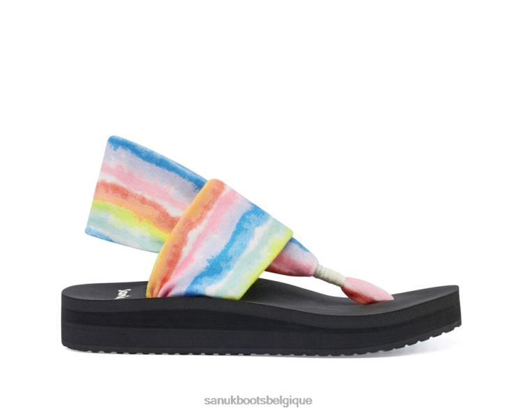 6X064101 arc-en-ciel sling st midform tie-dye Sanuk