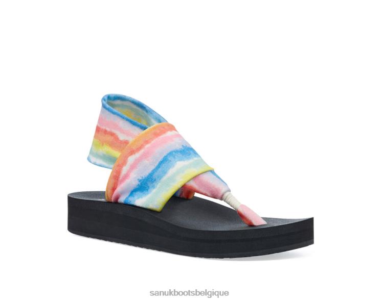 6X064101 arc-en-ciel sling st midform tie-dye Sanuk