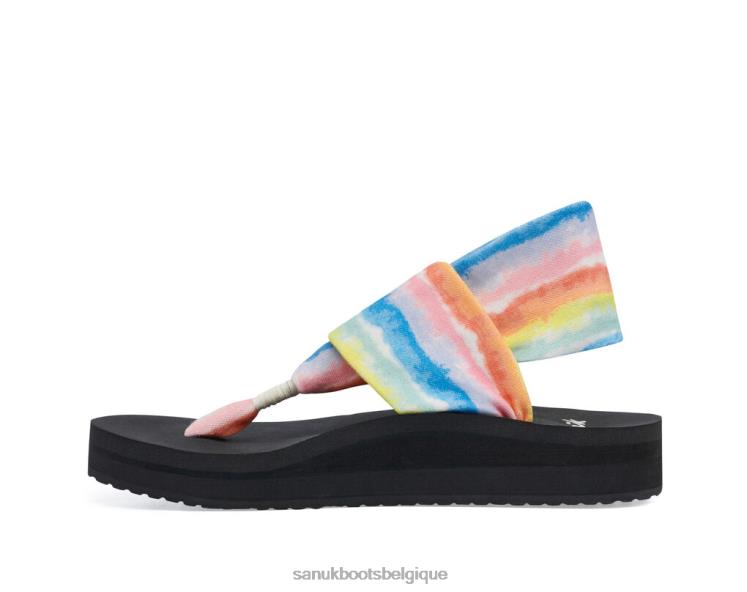 6X064101 arc-en-ciel sling st midform tie-dye Sanuk