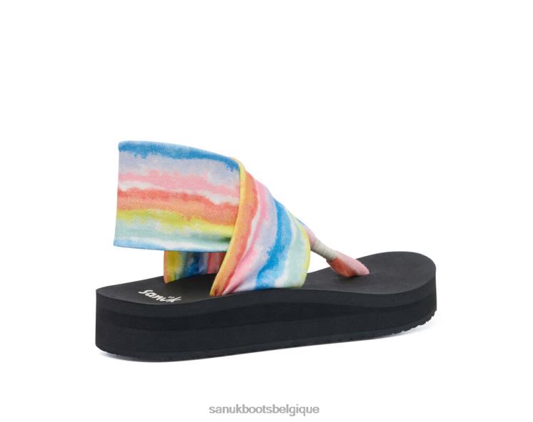 6X064101 arc-en-ciel sling st midform tie-dye Sanuk