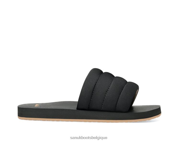 6X06484 noir puff n slide st Sanuk