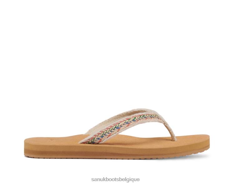 6X06489 naturel multi jute effiloché Sanuk