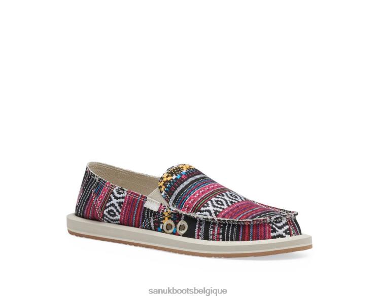 6X06422 noir multicolore Donna Geo Sanuk