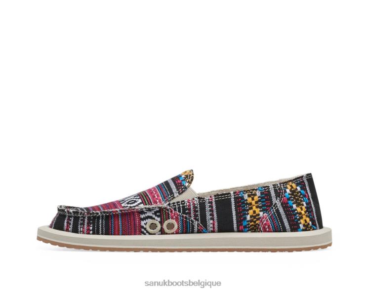 6X06422 noir multicolore Donna Geo Sanuk