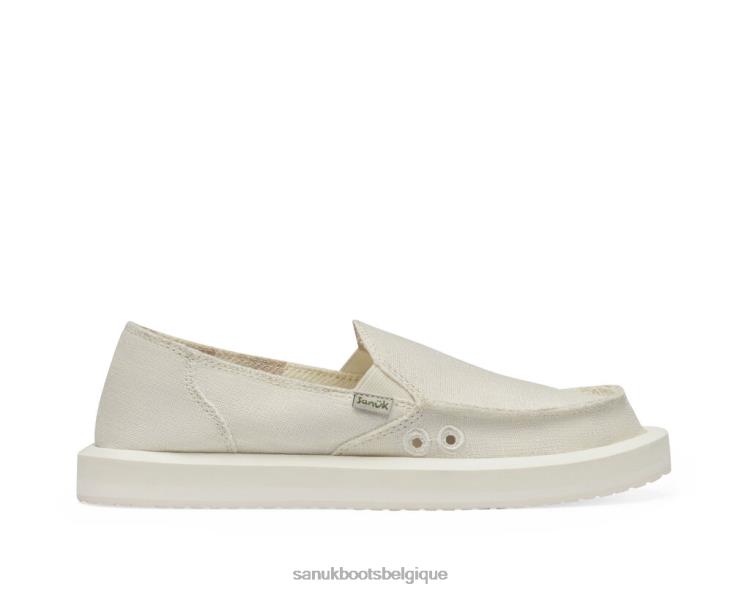 6X0646 blanc donna st chanvre Sanuk