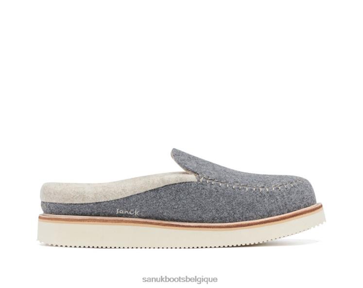 6X064108 charbon chausson cosy vibe sm laine Sanuk