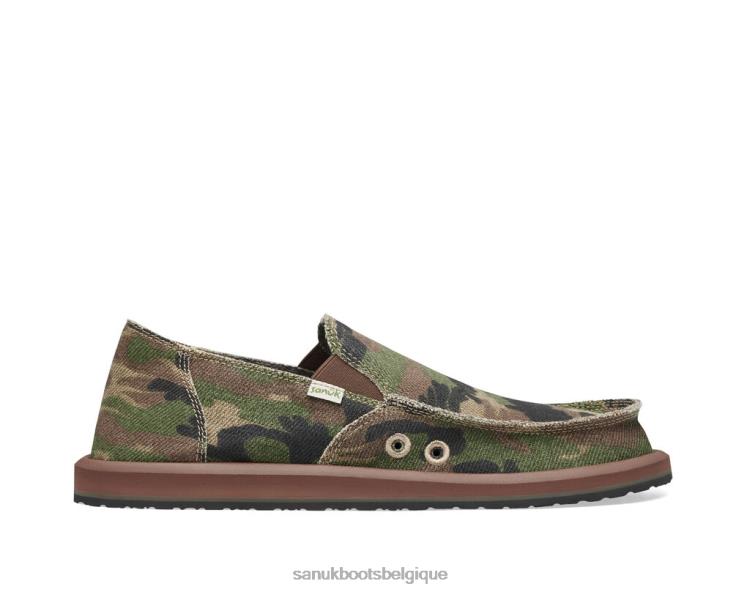 6X064156 camouflage boisé camouflage de surfeur de trottoir Sanuk