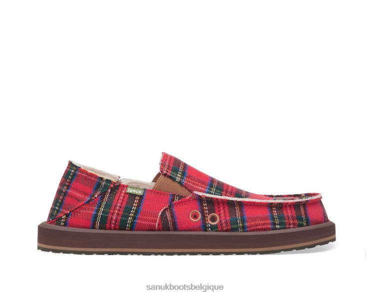 6X064158 rouge multicolore vagabond st plaid chill Sanuk