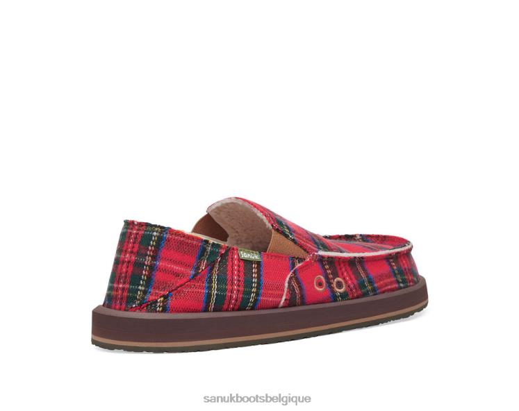 6X064158 rouge multicolore vagabond st plaid chill Sanuk