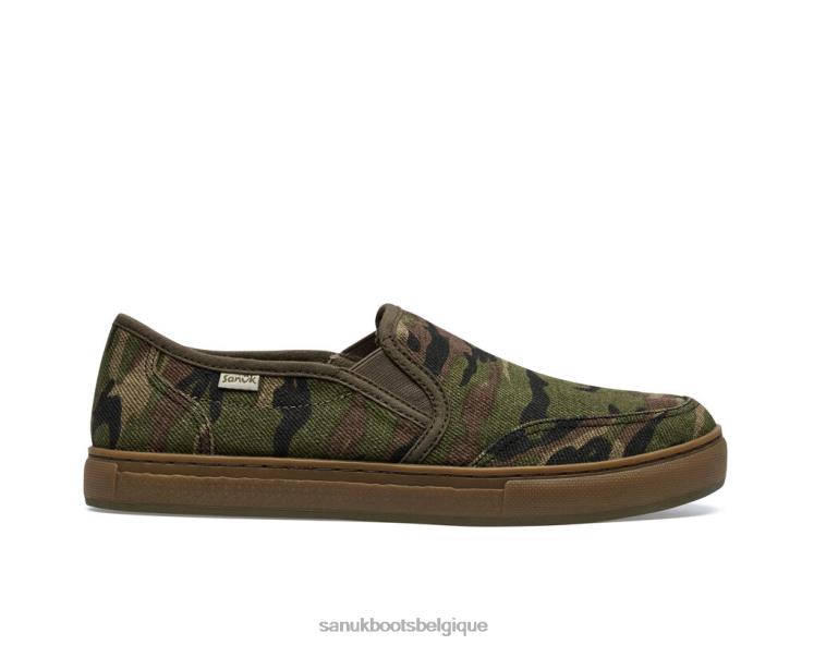 6X064162 camouflage boisé camouflage chanvre tideline Sanuk