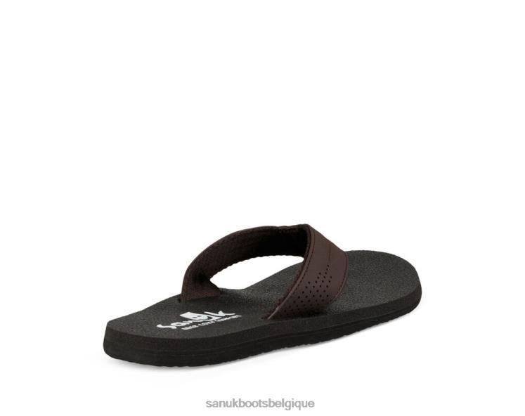 6X064198 marron foncé dessous de verre confortable pour la bière Sanuk