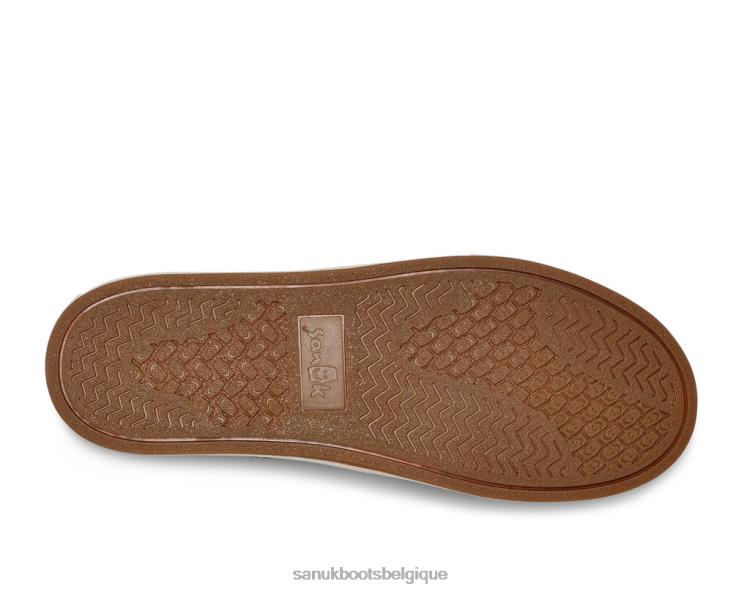 6X064210 noir lavé chanvre en dentelle de marée Sanuk